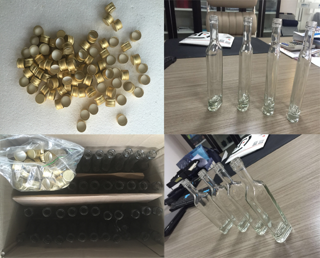 ženklinimas pripildymas kamštelių butelių mėginiai.jpg