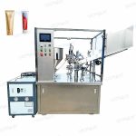 Automatinis kremo losjono vamzdelių užpildymo sandarinimo aparatas su vandens aušintuvu