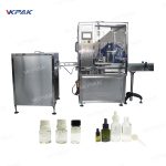 Automatinis elektroninių cigarečių skysto aliejaus butelių užpildymo kamščio kamštelio aparatas