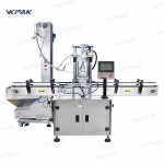 Automatinė linijinė servo vienos galvutės butelio griebtuvo sraigtinė uždengimo mašina