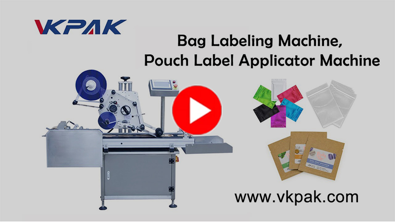 Maišelio ženklinimo mašina, maišelių etikečių aplikatoriaus mašina