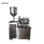 Sulankstomos aliuminio metalinių vamzdžių užpildymo sandarinimo mašinos pusiau automatinės