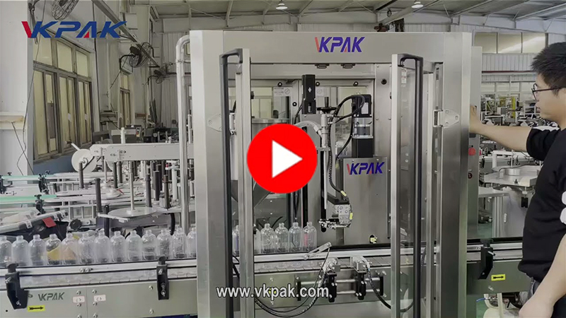 Vienos galvutės užpildymo linija padažui, šampūnui