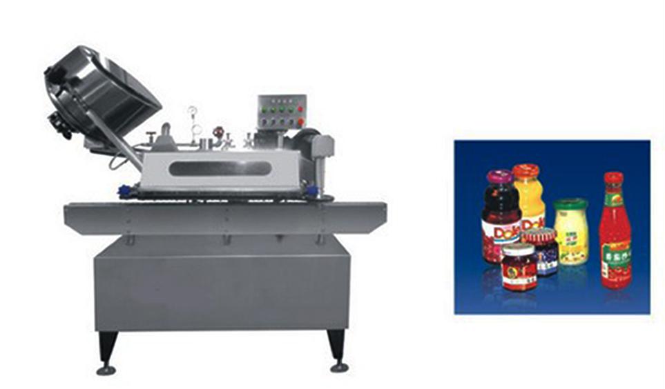 Button-controlled system glass Jar twist off Steam Capper equipment vacuum capping machine for sauce mygtuku valdoma vakuuminio dangtelio mašina twist off.jpg