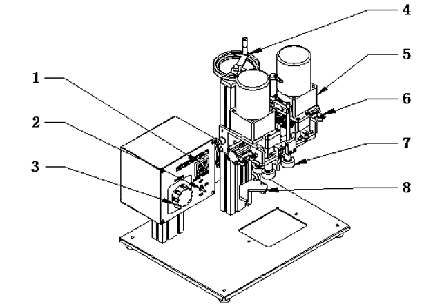 illustration of screw capping machine desktop darbastalio varžtų uždengimo mašina.jpg