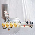 Pusiau automatinė pneumatinio snapelio maišelio iš anksto pagamintų maišelių pildymo mašina