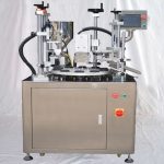 Pusiau automatinė rotacinių vamzdžių užpildymo įranga su ultragarsiniu uodegos sandarinimu