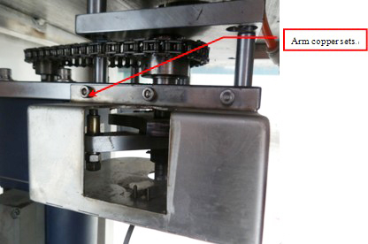 arm copper from capping screw capper equipment arm variniai rinkiniai iš dangtelio mašinos.jpg